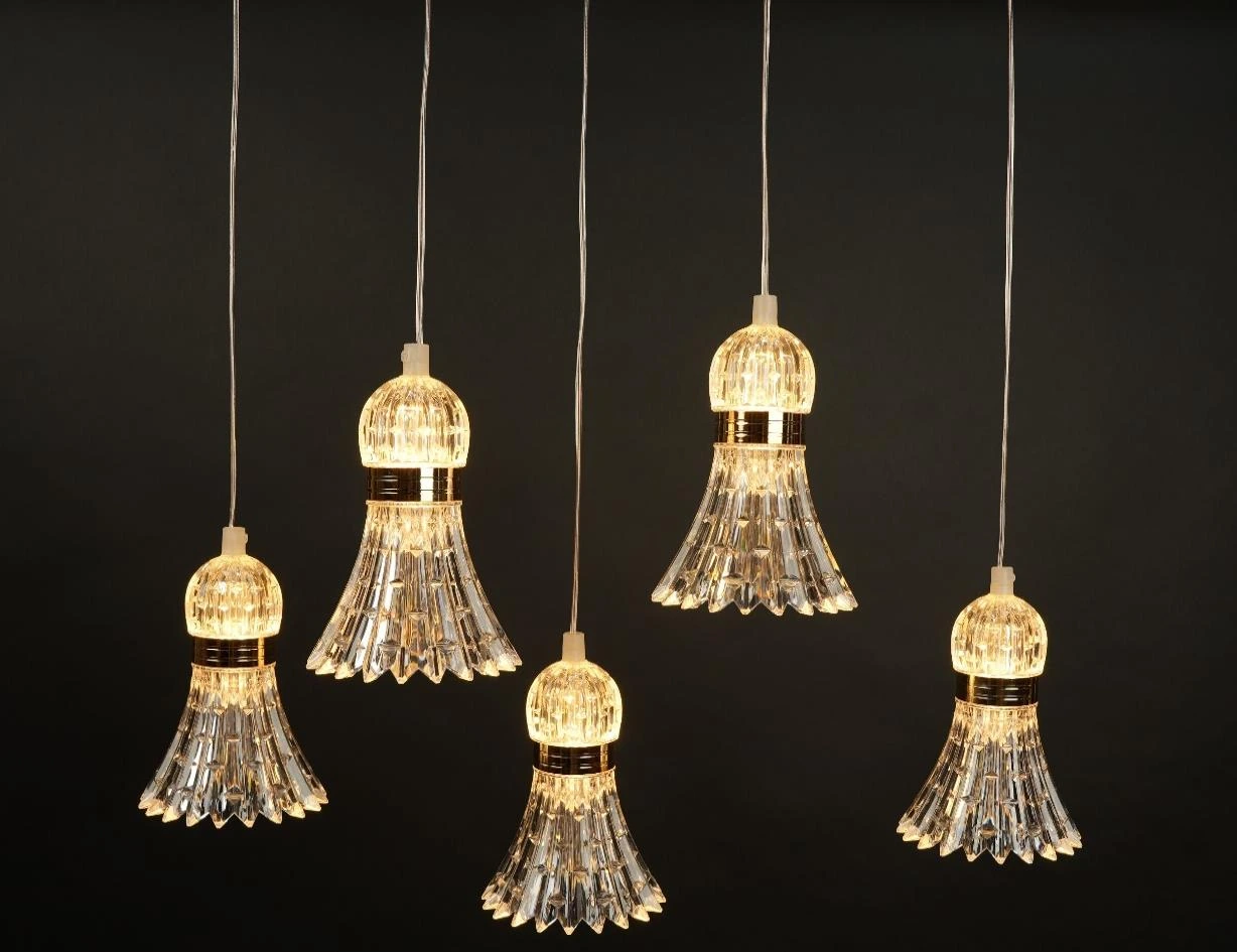 Hanging Bell Light with Led x 5